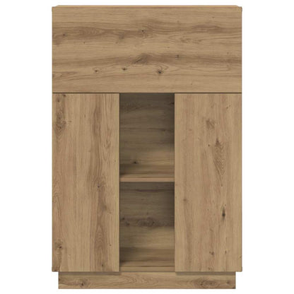 vidaXL Desk Artisan Oak Engineered Wood 71.5 x 31.5 x 106.5 cm