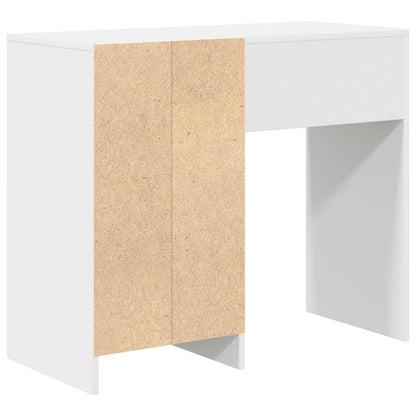 vidaXL Desk with Drawer White 90 x 37.5 x 75 cm Engineered Wood