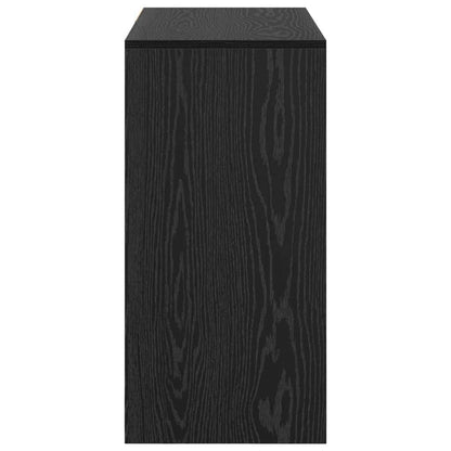 vidaXL Desk with Drawer Black Oak 90 x 37.5 x 75 cm Engineered Wood