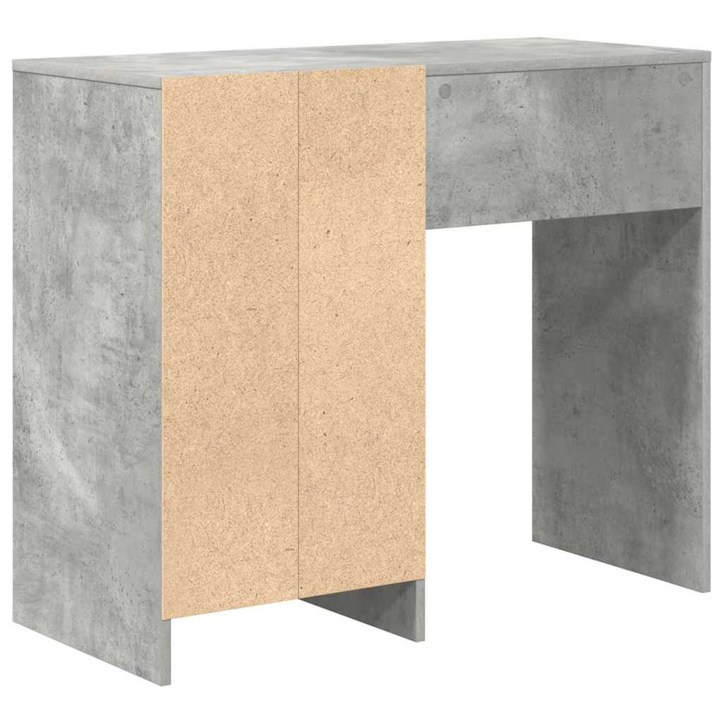 vidaXL Desk Concrete Grey 90 x 37.5 x 75 cm Engineered Wood