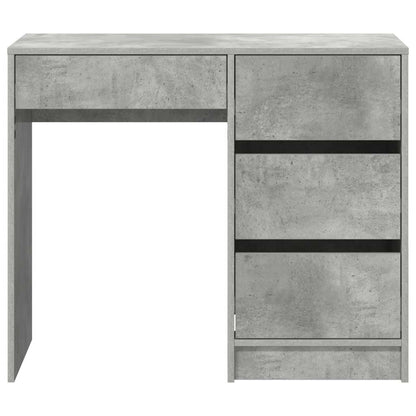 vidaXL Desk Concrete Grey 90 x 37.5 x 75 cm Engineered Wood