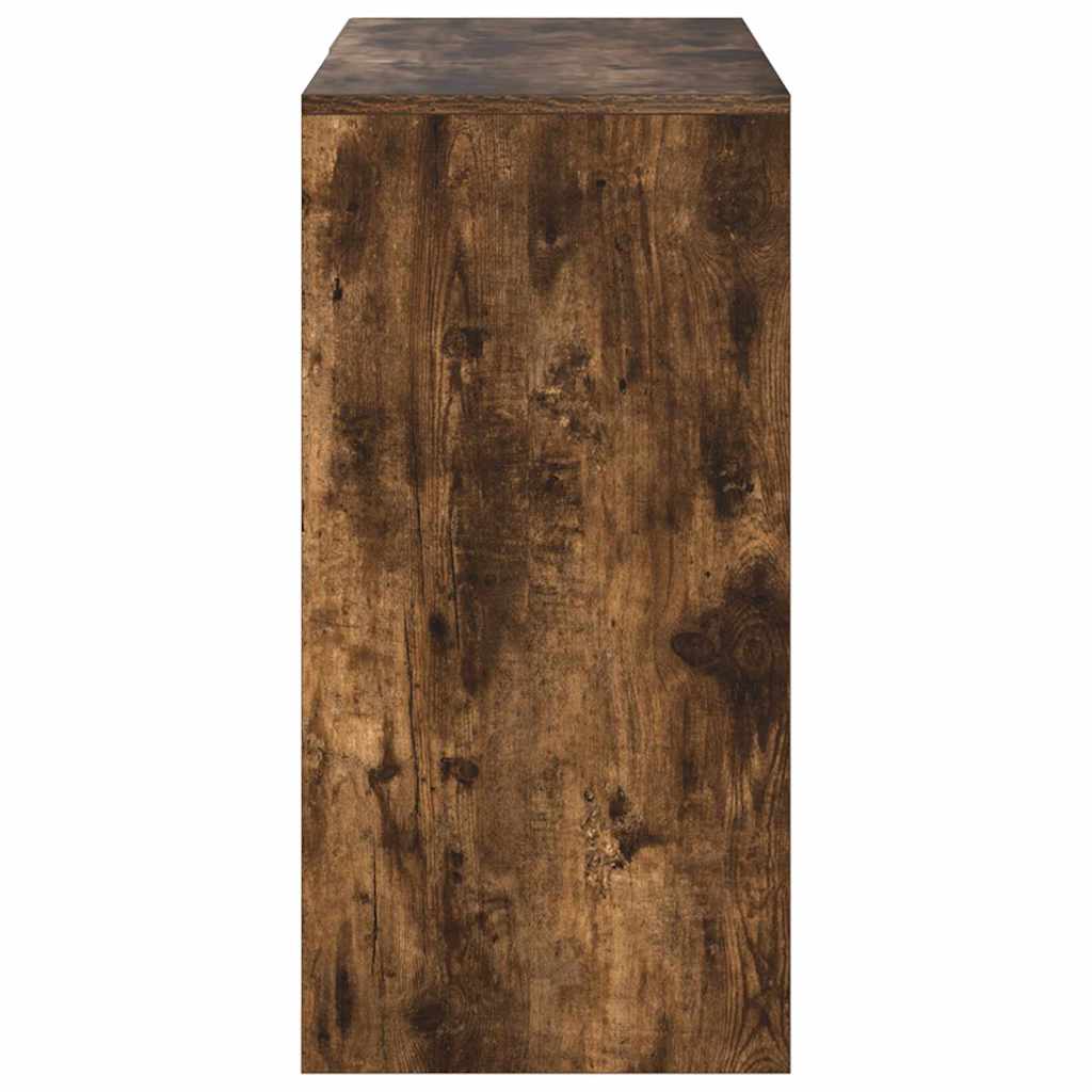 vidaXL Desk with Drawer Smoked Oak 90 x 37.5 x 75 cm Engineered Wood