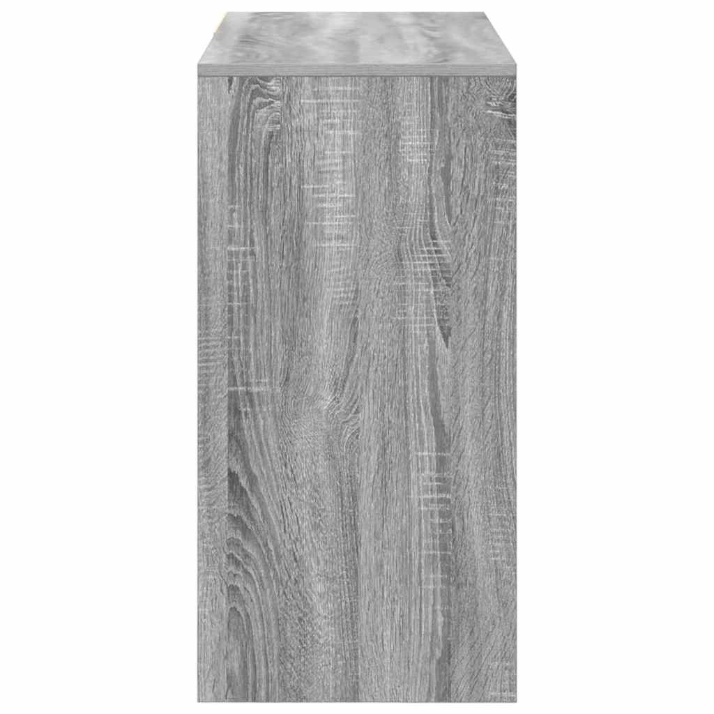 vidaXL Desk with Drawer Grey Sonoma 90 x 37.5 x 75 cm Engineered Wood