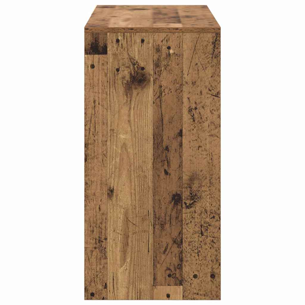 vidaXL Desk with Drawer Old Wood 90 x 37.5 x 75 cm Engineered Wood
