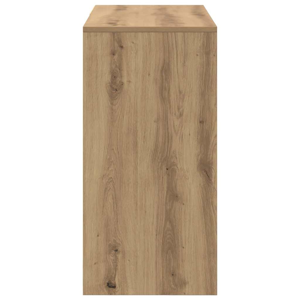 vidaXL Desk with Drawer Artisan Oak 90 x 37.5 x 75 cm Engineered Wood