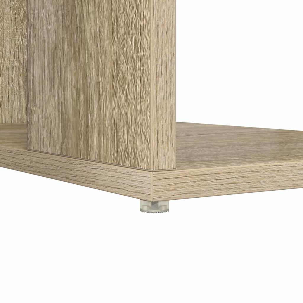 vidaXL Desk with Shelf Sonoma Oak 130 x 50.5 x 75 cm Engineered Wood