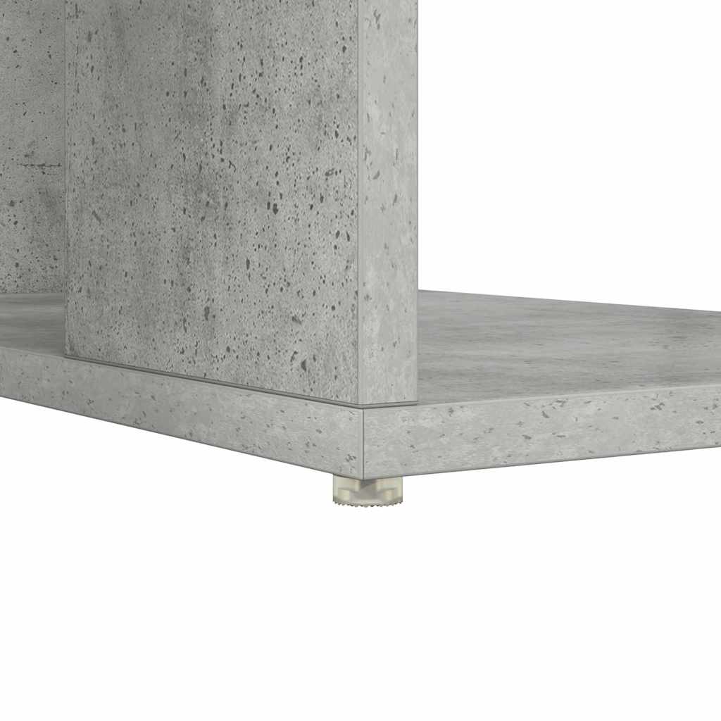 vidaXL Desk Concrete Grey 130 x 50.5 x 75 cm Engineered Wood