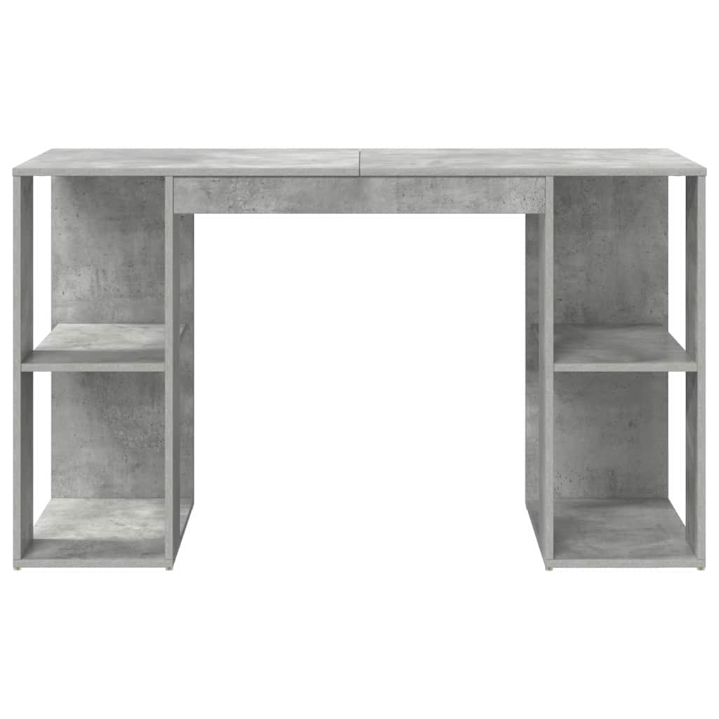 vidaXL Desk Concrete Grey 130 x 50.5 x 75 cm Engineered Wood