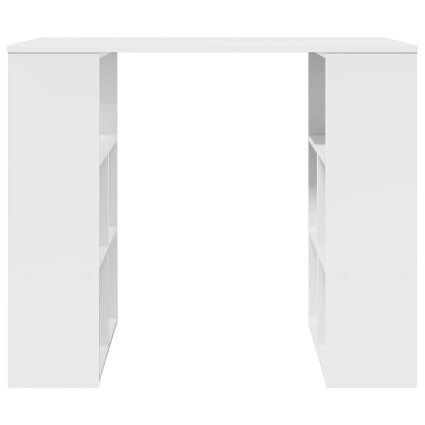 vidaXL Desk with Shelf White 90 x 50 x 75 cm Engineered Wood