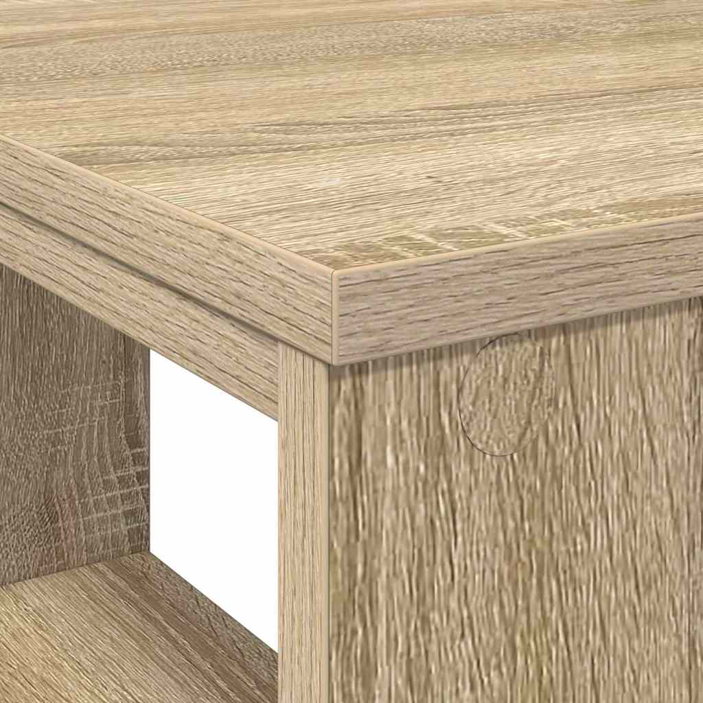 vidaXL Desk with Shelf Sonoma Oak 90 x 50 x 75 cm Engineered Wood