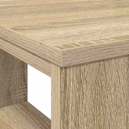 vidaXL Desk with Shelf Sonoma Oak 90 x 50 x 75 cm Engineered Wood