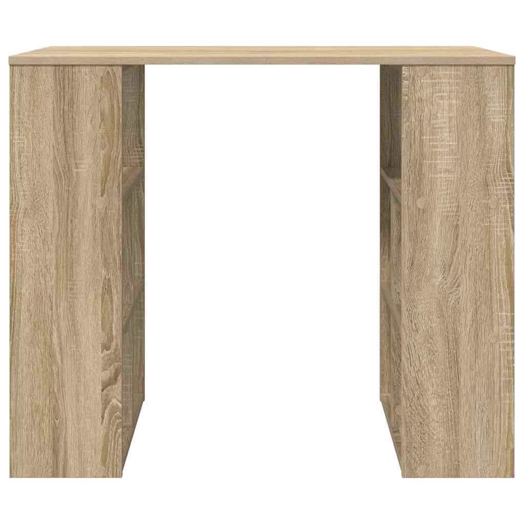 vidaXL Desk with Shelf Sonoma Oak 90 x 50 x 75 cm Engineered Wood
