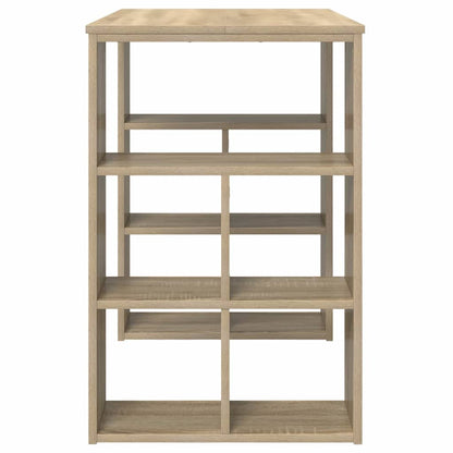 vidaXL Desk with Shelf Sonoma Oak 90 x 50 x 75 cm Engineered Wood