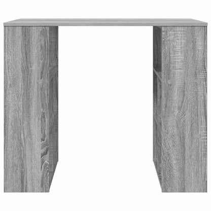 vidaXL Desk with Shelf Grey Sonoma 90 x 50 x 75 cm Engineered Wood