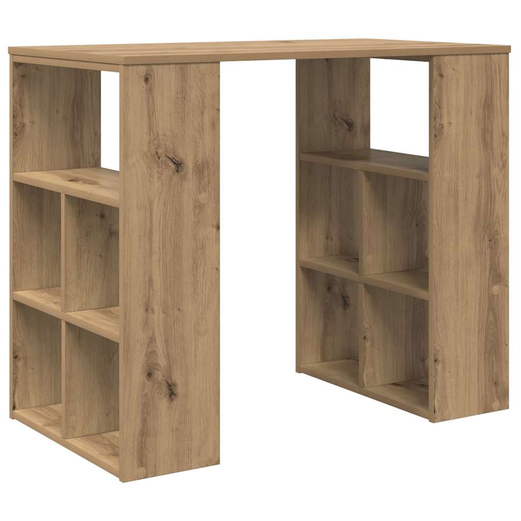 vidaXL Desk Artisan Oak Engineered Wood 90 x 50 x 75 cm