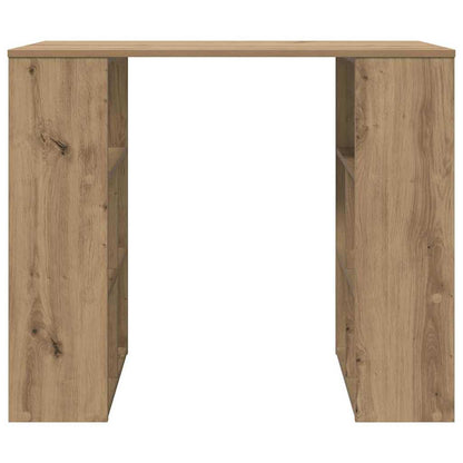 vidaXL Desk with Shelf Artisan Oak 90 x 50 x 75 cm Engineered Wood