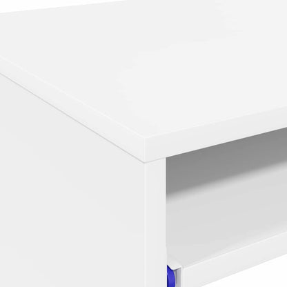 vidaXL Desk with Drawer White 77.5 x 43 x 79 cm Engineered Wood