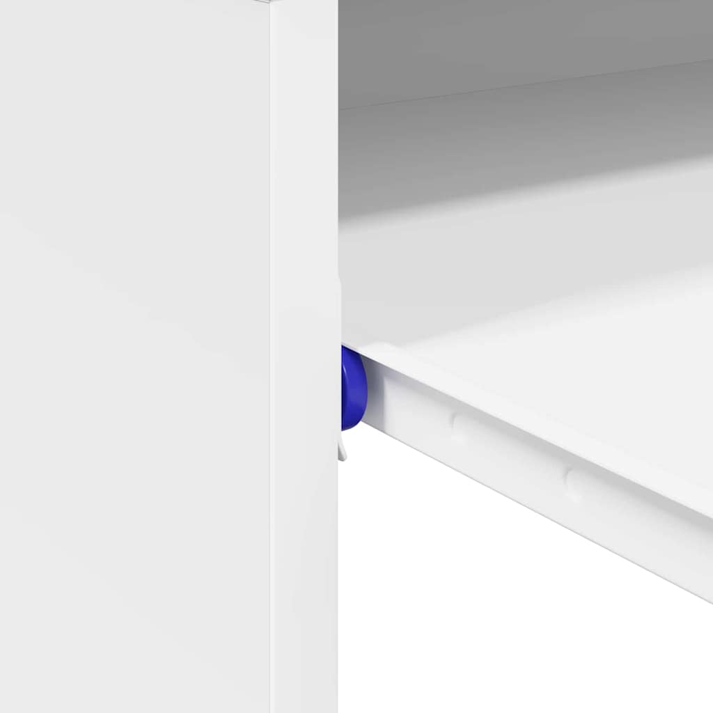 vidaXL Desk with Drawer White 77.5 x 43 x 79 cm Engineered Wood
