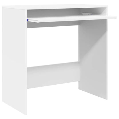 vidaXL Desk with Drawer White 77.5 x 43 x 79 cm Engineered Wood