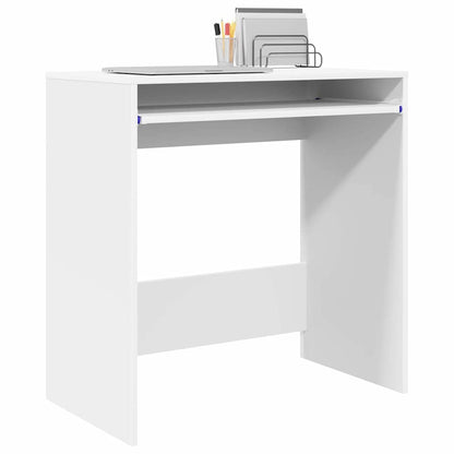 vidaXL Desk with Drawer White 77.5 x 43 x 79 cm Engineered Wood