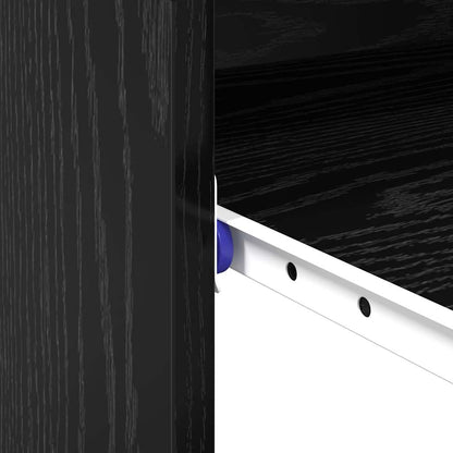 vidaXL Desk with Drawer Black Oak 77.5 x 43 x 79 cm Engineered Wood