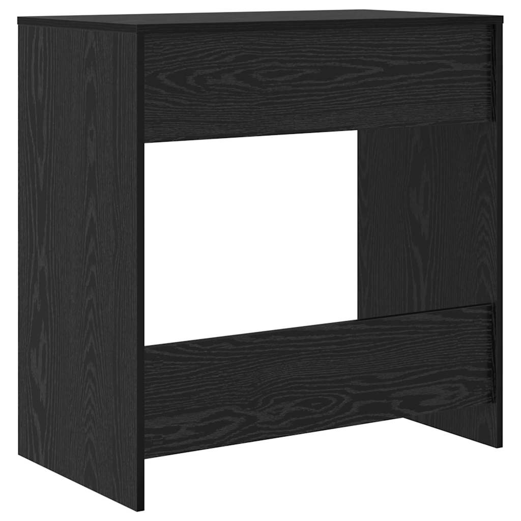 vidaXL Desk Black Oak Engineered Wood 77.5 x 43 x 79 cm