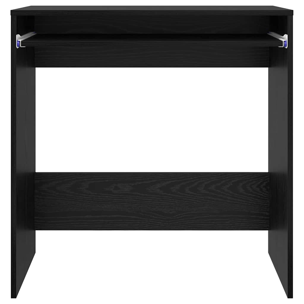 vidaXL Desk with Drawer Black Oak 77.5 x 43 x 79 cm Engineered Wood