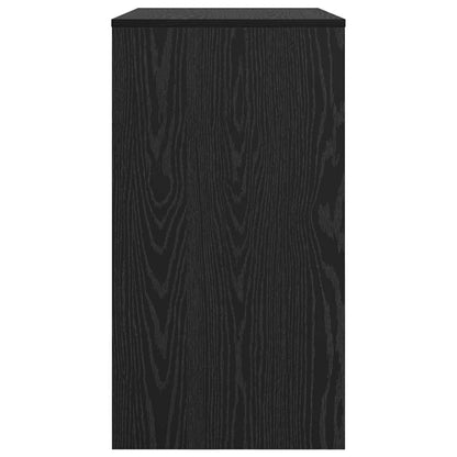 vidaXL Desk with Drawer Black Oak 77.5 x 43 x 79 cm Engineered Wood