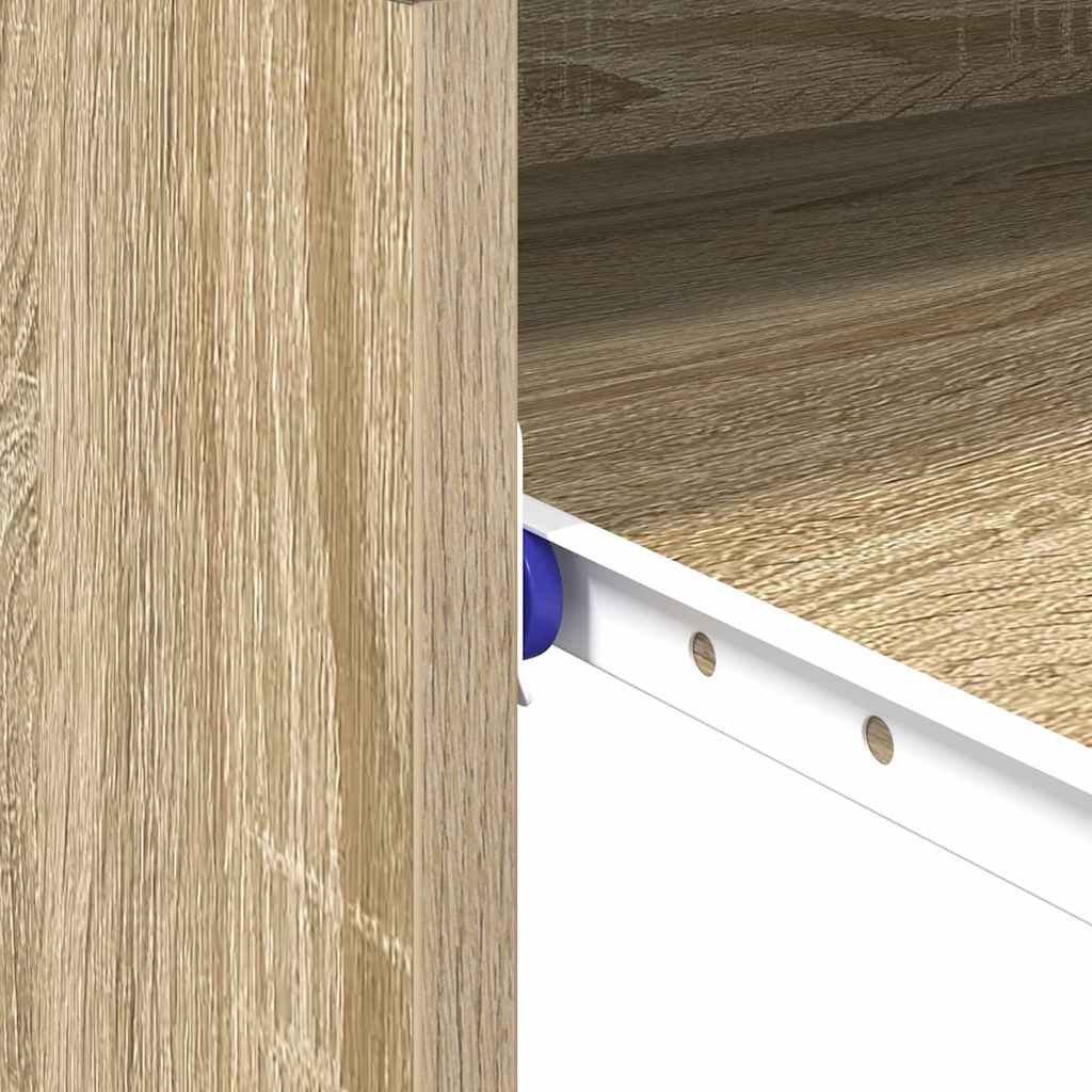 vidaXL Desk with Drawer Sonoma Oak 77.5 x 43 x 79 cm Engineered Wood