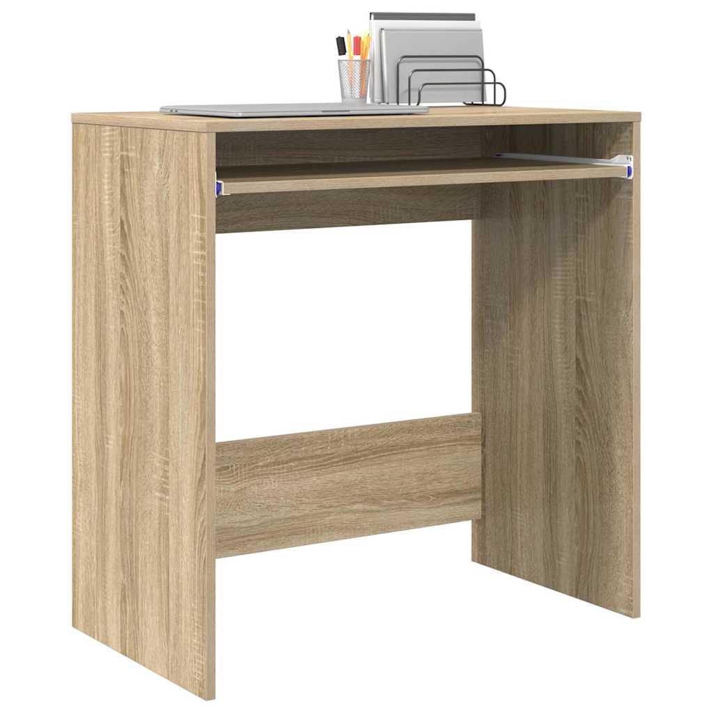 vidaXL Desk with Drawer Sonoma Oak 77.5 x 43 x 79 cm Engineered Wood