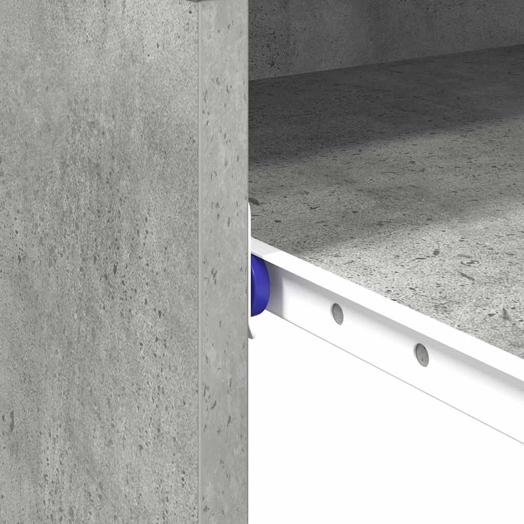 vidaXL Desk Concrete Grey 77.5 x 43 x 79 cm Engineered Wood
