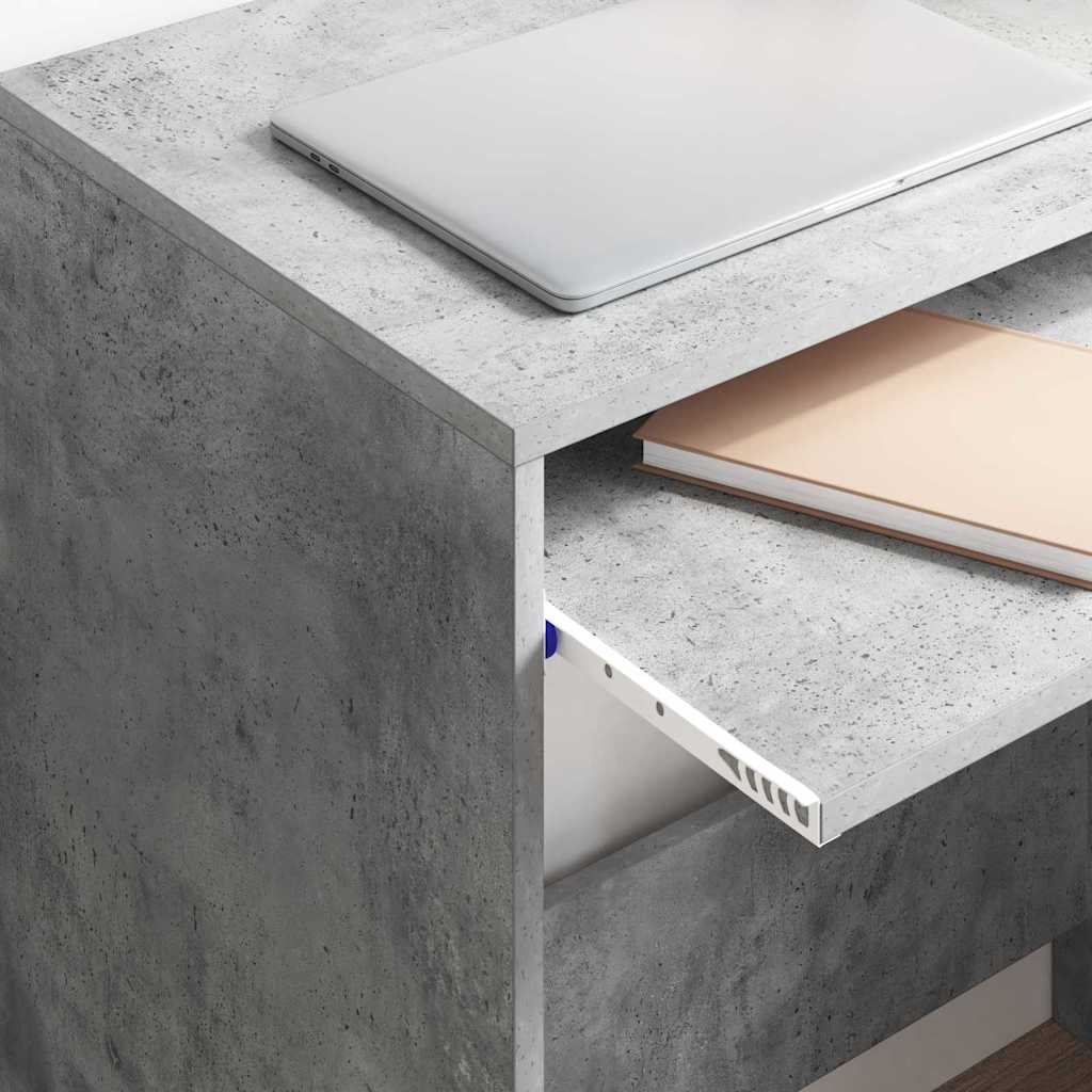 vidaXL Desk Concrete Grey 77.5 x 43 x 79 cm Engineered Wood