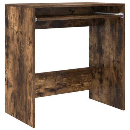 vidaXL Desk with Drawer Smoked Oak 77.5 x 43 x 79 cm Engineered Wood