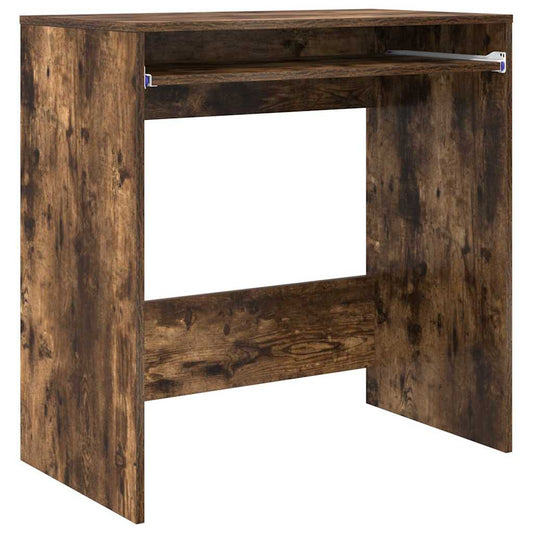 vidaXL Desk with Drawer Smoked Oak 77.5 x 43 x 79 cm Engineered Wood