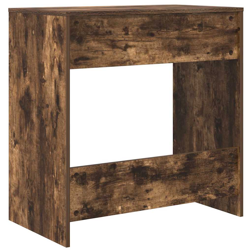 vidaXL Desk with Drawer Smoked Oak 77.5 x 43 x 79 cm Engineered Wood