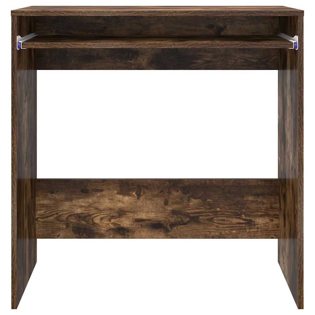 vidaXL Desk with Drawer Smoked Oak 77.5 x 43 x 79 cm Engineered Wood
