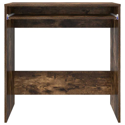 vidaXL Desk with Drawer Smoked Oak 77.5 x 43 x 79 cm Engineered Wood