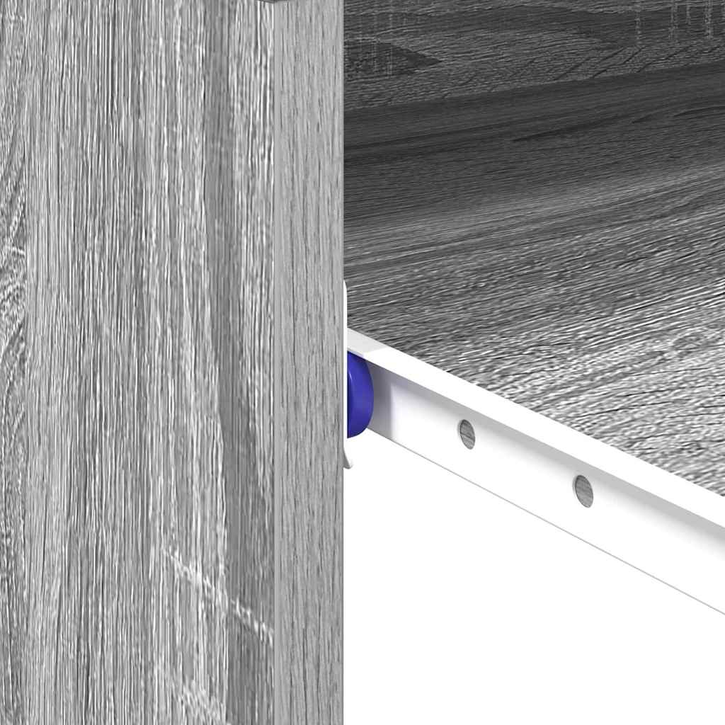 vidaXL Desk with Drawer Grey Sonoma 77.5 x 43 x 79 cm Engineered Wood