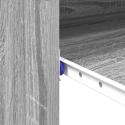 vidaXL Desk with Drawer Grey Sonoma 77.5 x 43 x 79 cm Engineered Wood