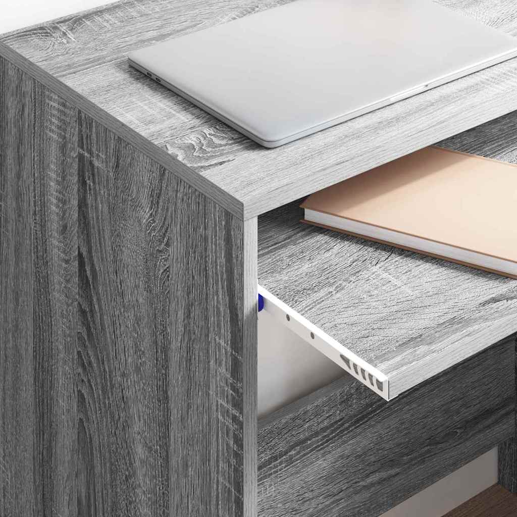 vidaXL Desk Grey Sonoma Engineered Wood 77.5 x 43 x 79 cm