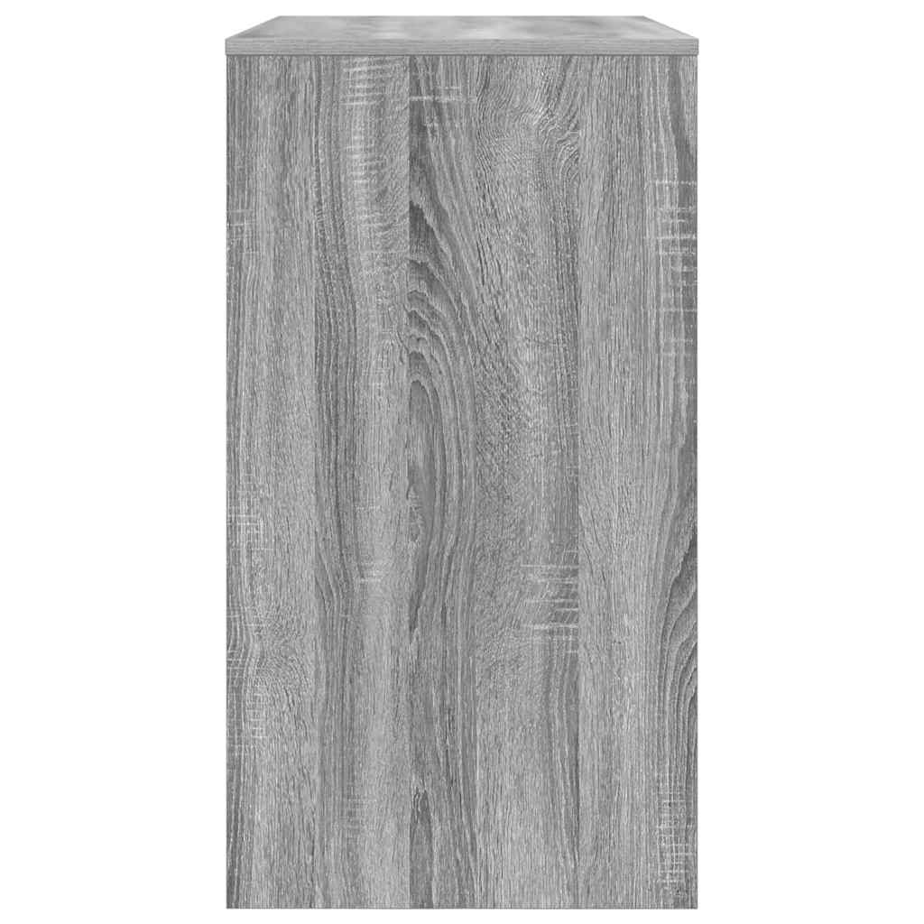 vidaXL Desk with Drawer Grey Sonoma 77.5 x 43 x 79 cm Engineered Wood