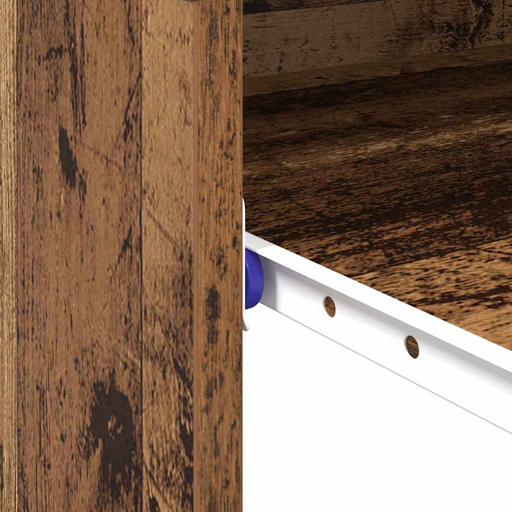 vidaXL Desk with Drawer Old Wood 77.5 x 43 x 79 cm Engineered Wood