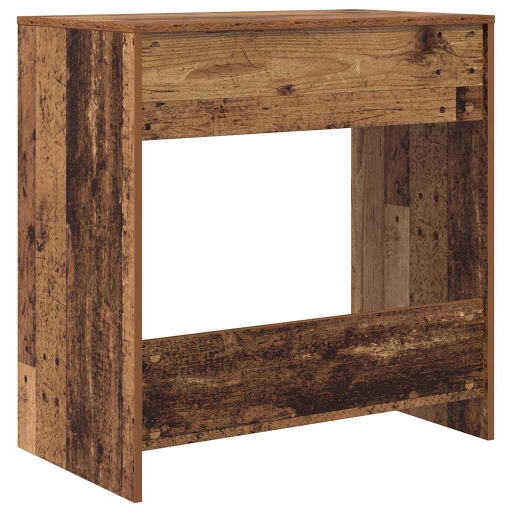 vidaXL Desk with Drawer Old Wood 77.5 x 43 x 79 cm Engineered Wood