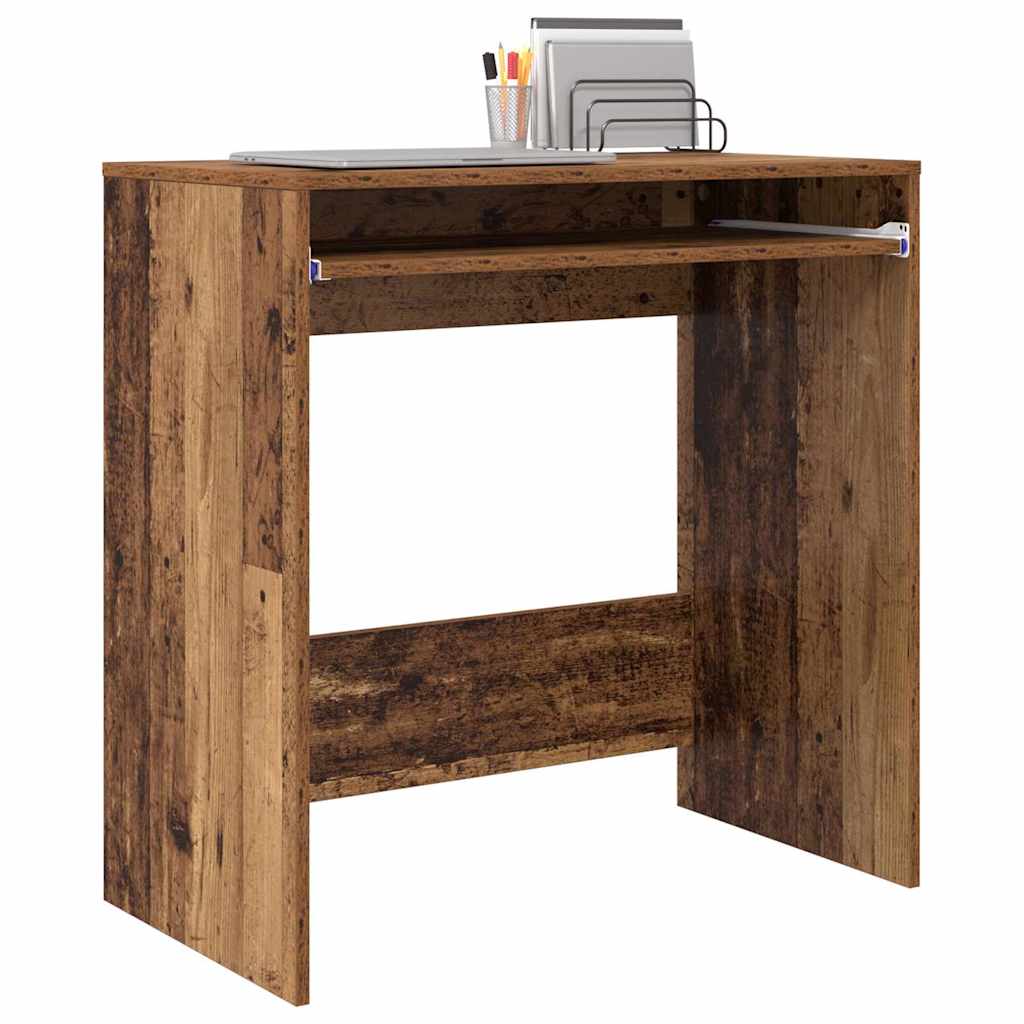 vidaXL Desk with Drawer Old Wood 77.5 x 43 x 79 cm Engineered Wood