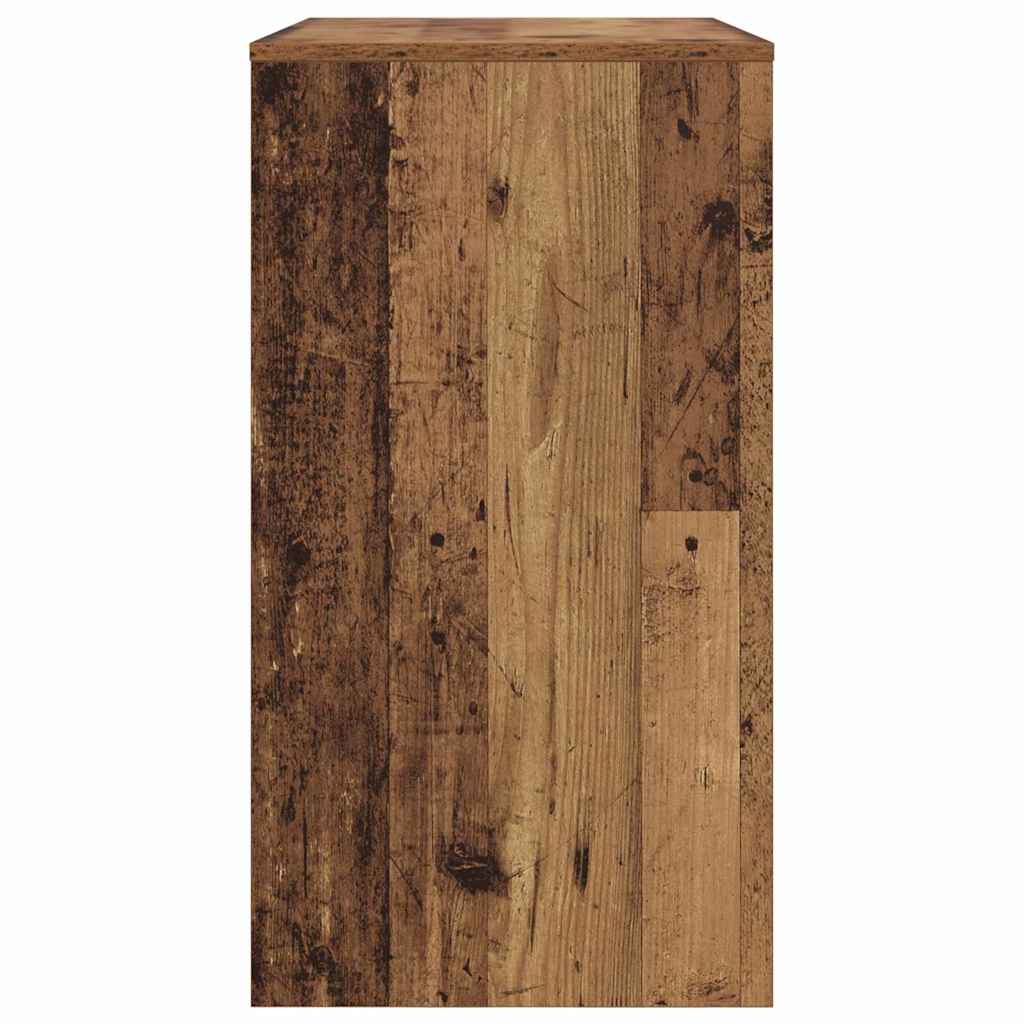 vidaXL Desk with Drawer Old Wood 77.5 x 43 x 79 cm Engineered Wood