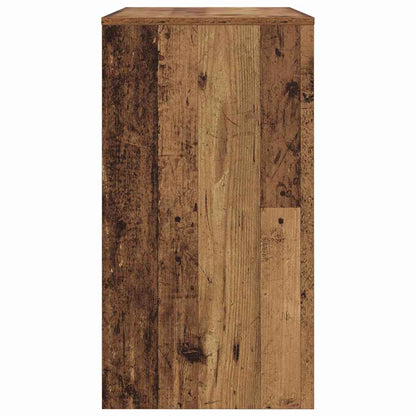 vidaXL Desk with Drawer Old Wood 77.5 x 43 x 79 cm Engineered Wood