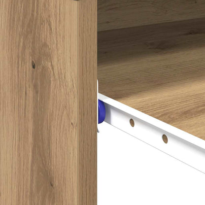 vidaXL Desk Artisan Oak Engineered Wood 77.5 x 43 x 79 cm