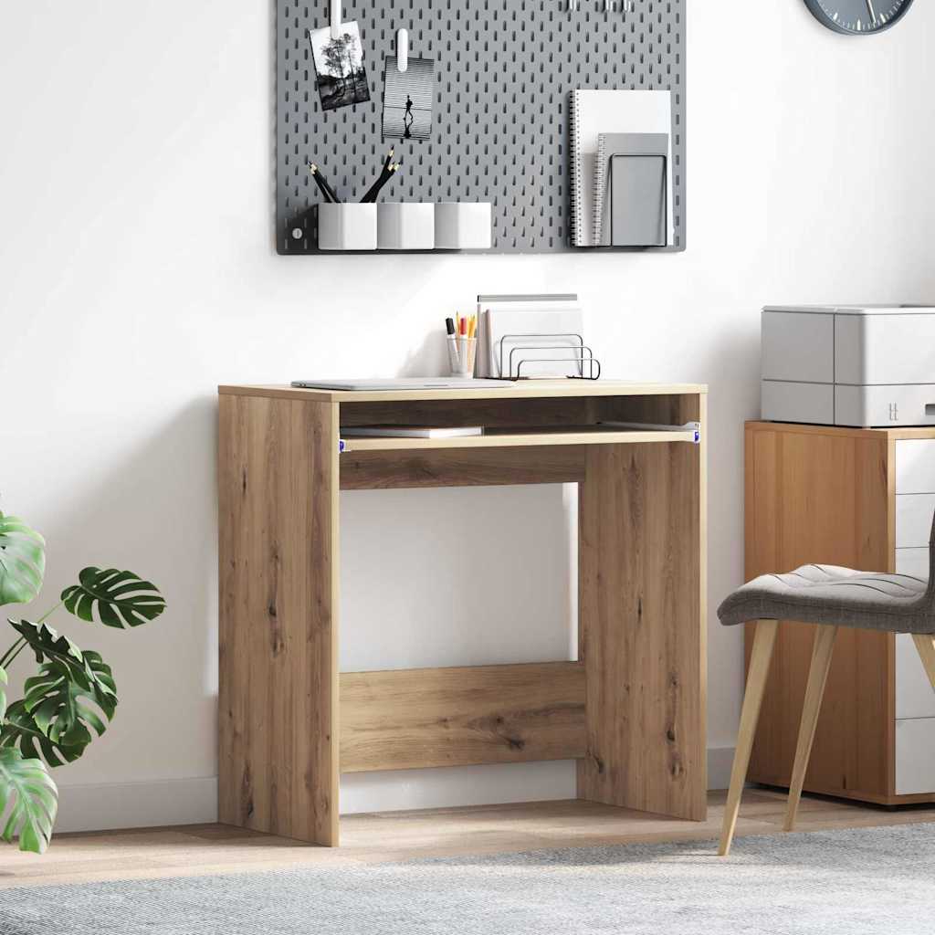 vidaXL Desk Artisan Oak Engineered Wood 77.5 x 43 x 79 cm