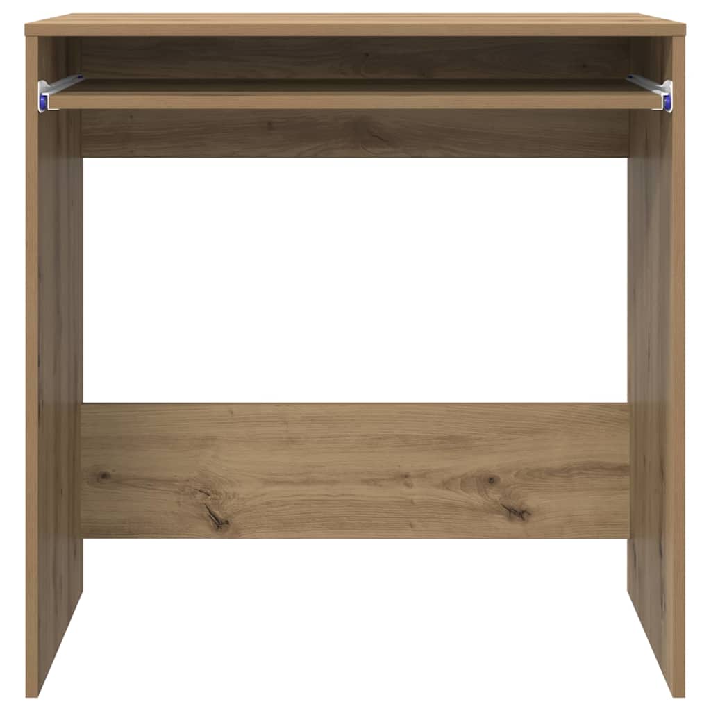 vidaXL Desk with Drawer Artisan Oak 77.5 x 43 x 79 cm Engineered Wood
