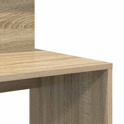 vidaXL Desk with Shelf Sonoma Oak 90 x 48 x 101.5 cm Engineered Wood